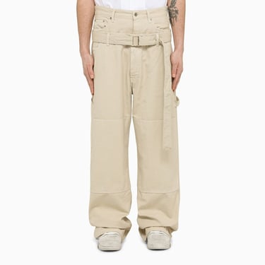 Off-White™ Beige Baggy Trousers Men