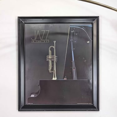 Vintage Jazz in the 80's Trumpet & Piano Print by Jim Coit
