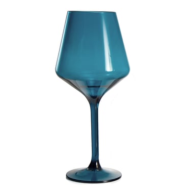 Unbreakable Blue Wine Glass