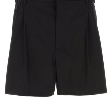 Prada Man Black Poplin Bermuda Shorts