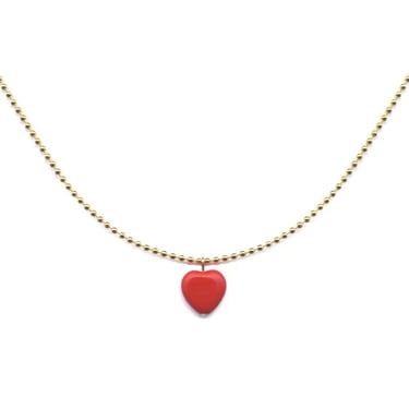 Ronni Kappos - Red Sweetart Necklace - Small