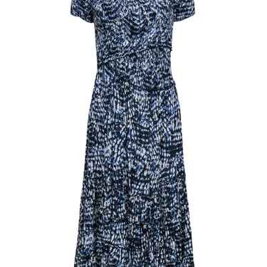 Poupette St Barth - Blue &amp; White Tie-Dye Maxi Dress Sz M