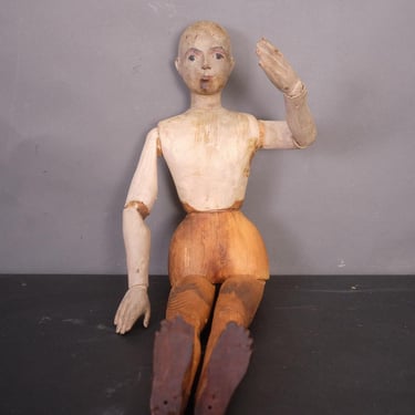 1800s 26 inch Wooden Jointed Mannequin Doll | Rare 26
