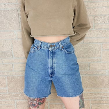 Levi's 512 Cut Off Jean Shorts / Size 29 30 