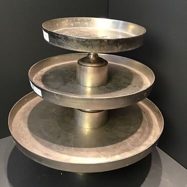 Stacking Nickel Serving Platters (Seattle)