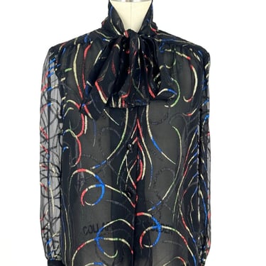 Givenchy Nouvelle Boutique Silk Lurex Blouse