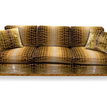 Bruno & Karl Mathsson Varnamo 1934 Patent Birdseye Maple Sofa w/ 2 Cushion Sets 