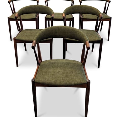 Very 6 Rare High End Design Chairs in Rosewood By Johannes Andersen