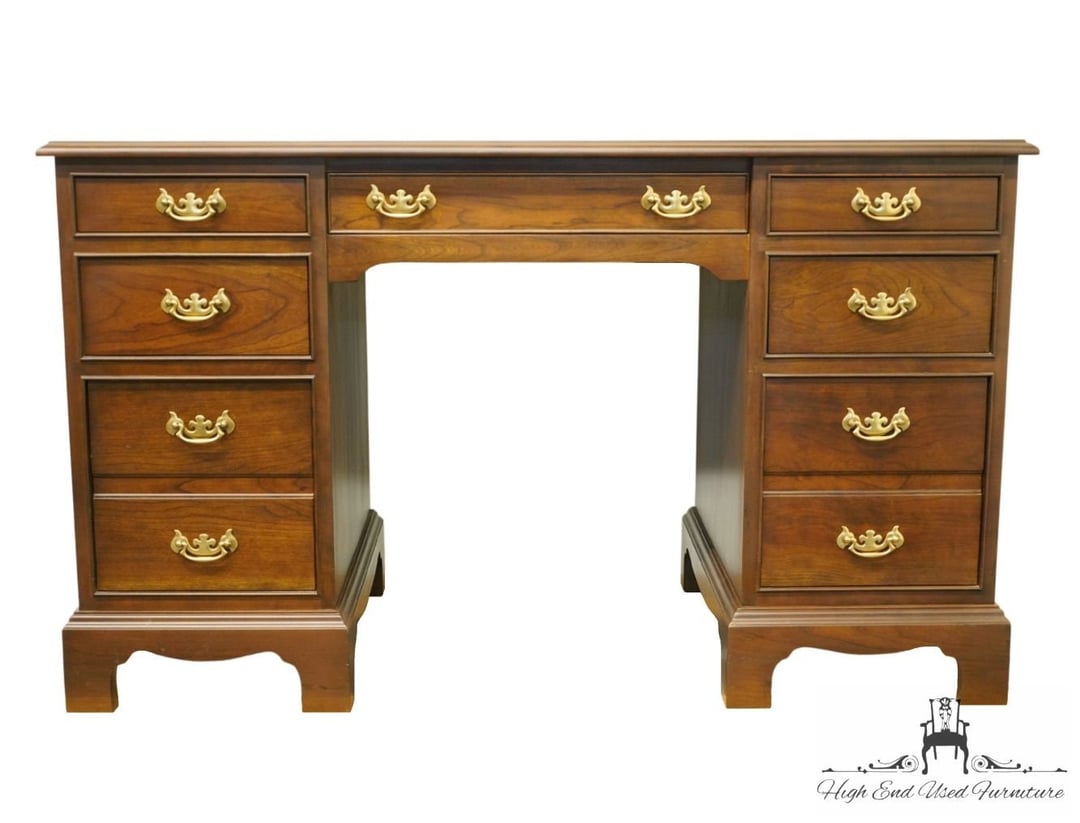 STICKLEY FURNITURE Solid Cherry Traditional Style 50" Writing Desk