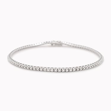 White Gold Half Eternity Diamond Tennis Bracelet 0.30ct