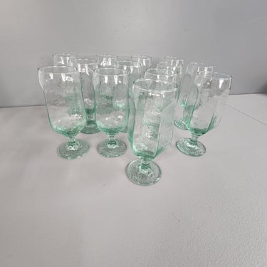 One Libbey Chivalry Green Beer Glass Goblet Multiples Available 