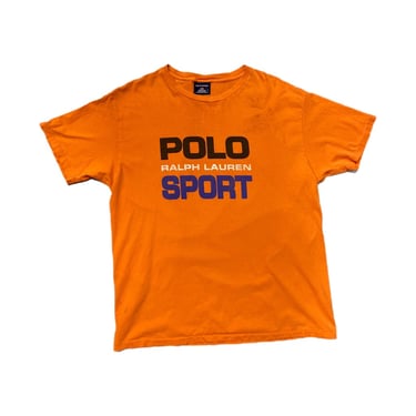 (L) Orange Polo Sport Ralph Lauren T-Shirt 081922 JF