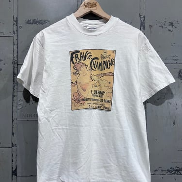 90s Medium France Champagne graphic tshirt art tshirt essential 