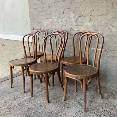 Set of 6 Bentwood Chairs, Some Repairs