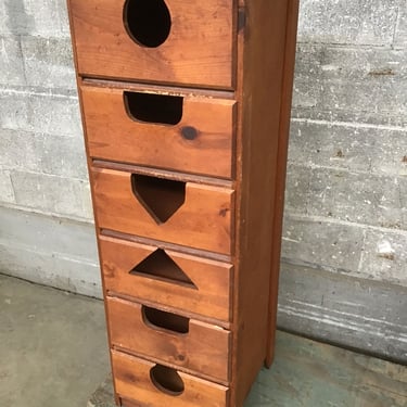 Thin Dresser W/ Shapes (Seattle)