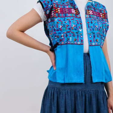 1970s Hand Embroidered Vest