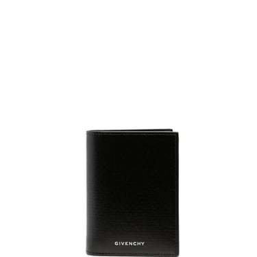 Givenchy Men Bi-Fold Card Holder In 4G Leather