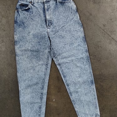 28x28 80s Lee Acid Wash Tapered Baggy Jeans Cotton Workwear Jeans 1990s 1980s Tapered High Waisted  Hip Hop Streetwear Tech Rave Goth 