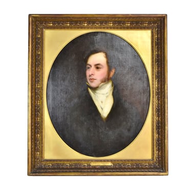 Antique Sir Thomas Phillips R.A. English Portrait of a Gentleman 1823 