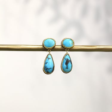 Jessica Weiss | Double Turquoise Drop Earrings