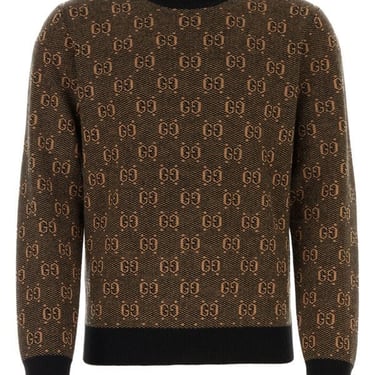 Gucci Man Embroidered Jacquard Sweater