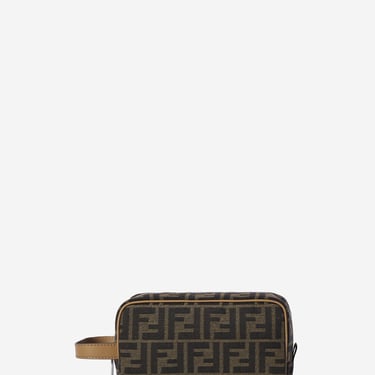 Fendi Men Small Ff Jacquard Toiletry Case