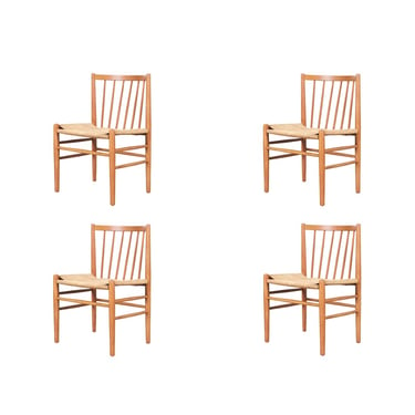 Danish Modern Teak Dining Chairs Model J80 by Jørgen Baekmark