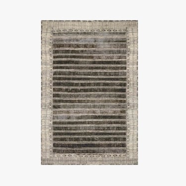 Mika Rug in Charcoal/Ivory