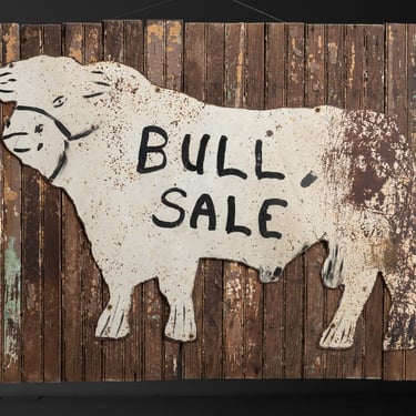 Bull Sale Sign