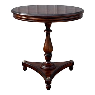 Sherrill Furniture Round French Empire Side Table 