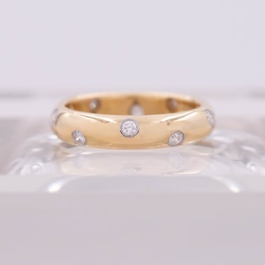 Tiffany &amp; Co. Diamond-Dotted Gold Band