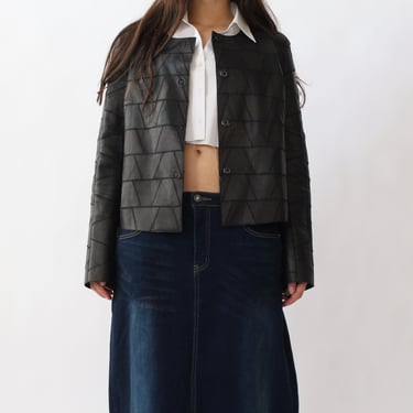 2000s Maliparmi Patchwork Leather Jacket