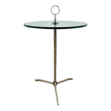 Global Views Modern Chrome Finished Side Table