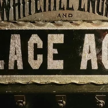 Townley Metal & Hardware Kansas City Mo Scalloped Agency Antique Plaque WALLACE