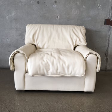 Mid Century Leather Craft Artisan Snap Club Chair