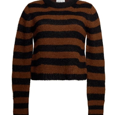 Ava Stripe Sweater - Black &amp; Cocoa Stripe