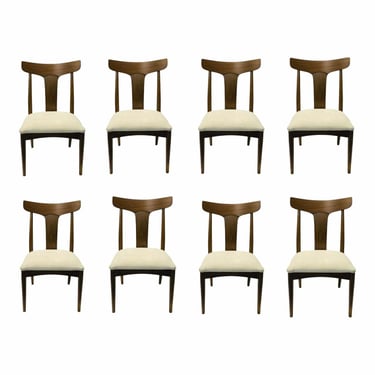 Thomasville Mid-Century Modern Style Dining Chairs Set of Eight