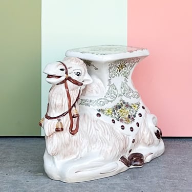 Ceramic Camel Garden Seat