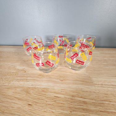 Set of 5 Kodak Drinking Glasses 