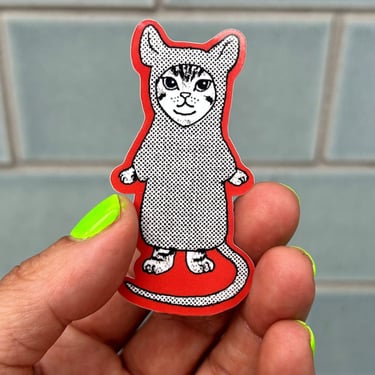Friends NYC Cat Rat Sticker