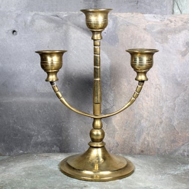 Vintage Brass Candelabra | Brass Candlesticks | Holiday Table Decor | Holiday Table | Chinese Brass | Bixley Shop 