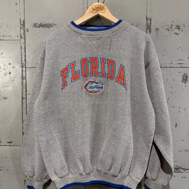 Vintage 90s Florida gators embroidered Crewneck sweatshirt 1990s gator logo 