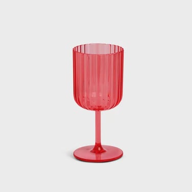 10.5oz Ribbed Wine Glass