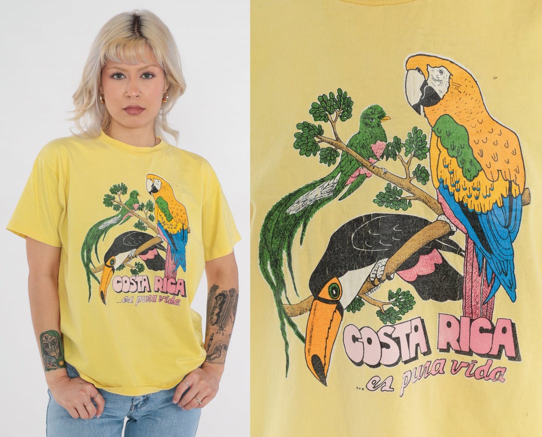 COSTA RICA PURA VIDA Tシャツ USAヴィンテージ夏SALE Pura Vida Retro Sunset Costa Rica T-Shirt – Cafe Tico