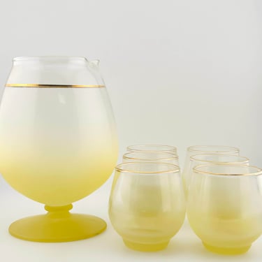 Blendo Yellow Ombré Pitcher Set 