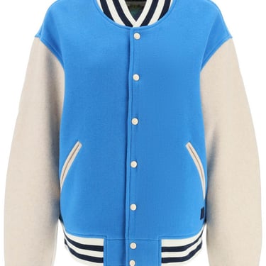 Acne studios wool blend varsity jacket