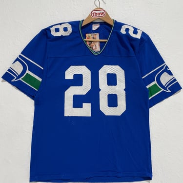 Vintage 1980's Rawlings Curt Warner #28 Seattle Seahawks NFL Jersey Sz. L