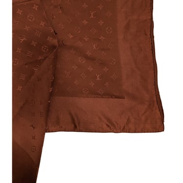 Louis Vuitton - Brown Monogram Silk Scarf