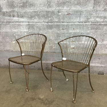 Pair of Steel Patio Chairs (Seattle)