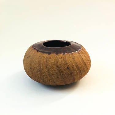 Textured Studio Pottery Vase 